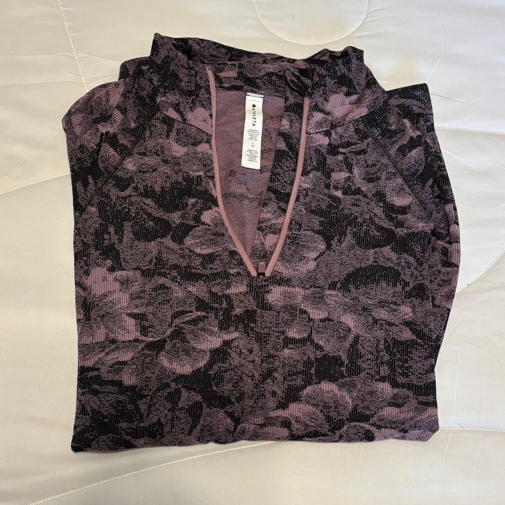 Athleta Floral Patterned Women's Quarter Zip